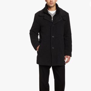Black Calvin Klein Men’s Pea Coat